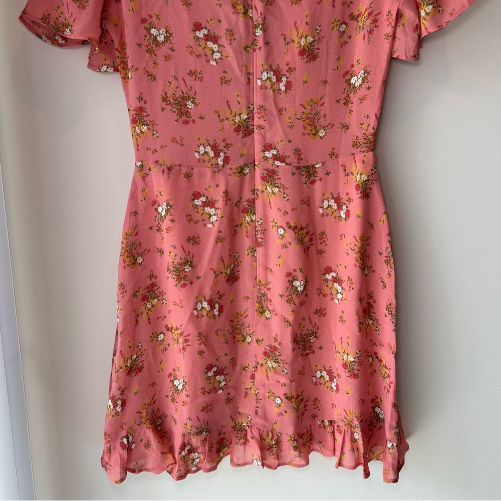 Reformation Mya Mini Dress Pink Floral Size 2 - Picture 11 of 11